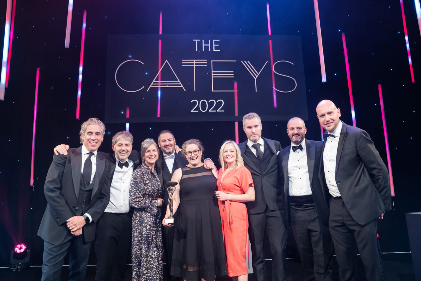 cateys winners pic on stage